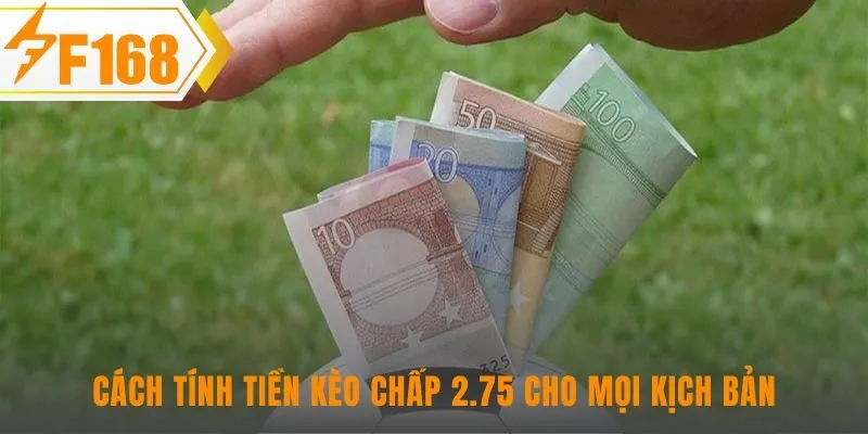Tính tiền kèo 2.75 tập trung vào quy tắc thắng hoặc thua nửa vốn