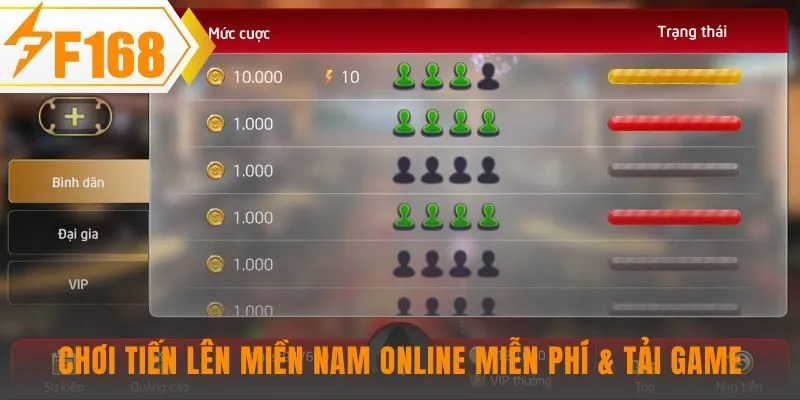 Chơi tiến lên miền nam trực tiếp trên trình duyệt không cài đặt